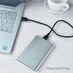 Generic 1TB Portable External Hard Drive, 2.5-inch Silver USB 3.1 Portable Hard Disk - image 3