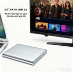 Generic 1TB Portable External Hard Drive, 2.5-inch Silver USB 3.1 Portable Hard Disk - image 4