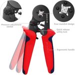 Generic Crimping pliers + 1200pcs terminal tool kit, four-sided fixed type (0.25–10 mm²) - image 3