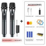 product_image_name-Generic-Wireless Microphone Set Dual Handheld Mic – 2 Channel Wireless Microphone System for Karaoke, Live Streaming & Speaker-1