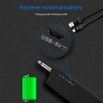 Generic Wireless Handheld Microphone,2 Channels Dynamic Mic System With 1200MAh Rechargeable Receiver For Karaoke Wedding Party Church - image 8