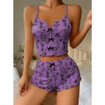 Chase Vintage Botanical Ribbed Nightwear Set