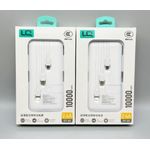 3 In 1 USB Cables Portable Power Bank - 10000mAh - white