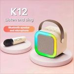 Generic Karaoke Machine Portable Bluetooth Speaker Wireless Microphone Hifi Home Singing Speaker Children'S Gift