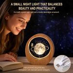 Generic 3D Moon Planet Crystal LED Night Light - Bedroom Decor & Perfect Gift - image 2