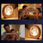 Generic 3D Moon Planet Crystal LED Night Light - Bedroom Decor & Perfect Gift - image 7