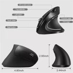 product_image_name-Generic-Vertical Mouse Ergonomic 2.4GHz Wireless Optical Mice 3 Adjustable DPI 800/1200/ Optical Sensor Silent Click Mouse Plug and Play Portable Mouse High Precision-6