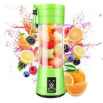  Portable Rechargeable Fruit Blender - 380ml - Green