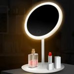 Generic LED Lighted Makeup Mirror – Touch Control Vanity Mirror with Bright Ring Light for Dressing Table - image 2