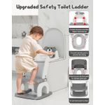 product_image_name-Flushrenic-Children's potty seat, potty training seat with footstool, with ladder, with adjustable footstool, foldable training toilet, with PP seat cushion, children's toilet training seat, with adjustable height ladder safety handle, children's potty seat-3