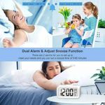 product_image_name-Generic-Multifunctional Smart Digital Alarm Clock with Large Display, Dual Alarms, Snooze, Temperature, Night Light for Bedroom & Dorm-4