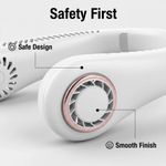 Generic New Rechargeable Neck Fan Portable 360° Rotating Fan - White - image 6
