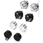 product_image_name-AD-3pcs Crystal Magnetic Ear Ring - Sliver/Gold-1