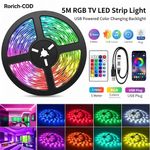 Generic Smart Bluetooth TV LED backlight, RGB 16-color light strip - image 2