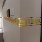 product_image_name-Generic-10PCS 3D Acrylic Gold Shiny Mirror Wall Sticker,3D Background Wallpaper, Wall Decoration Stickers, Corner Line, Border Strip-6