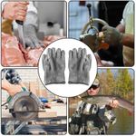 Generic Level 5 cut-resistant safety work gloves, supports touchscreen operation, one size fits all. - image 6