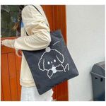 Mode Cartoon Pattern Handbag Shoulder Bag Student Canvas Tote Bag Shopping Bag - image 2