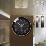 product_image_name-Generic-12 Inch Modern Simple Living Room Digital Quartz Wall Clock - Black & Gold-4