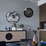 product_image_name-Generic-12 Inch Modern Simple Living Room Digital Quartz Wall Clock - Black & Gold-5
