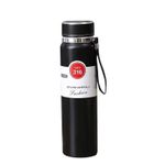 product_image_name-VACUUM-Portable 316 Stainless Steel Insulated Water Bottle Cup With Tea Strainer and Hand Strap, Flasks for Office Gym Travel - Black-1