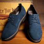 product_image_name-Fashion-Nubuck leather shoes British style suede leather business casual shoes - Blue - EU 43-1