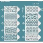 product_image_name-AD-5pcs Reusable Cake stencil For Making Designs on Cake - White -2