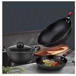 product_image_name-Generic-Quality 3 In 1 Non stick pan set- Black -1