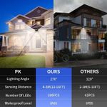 MAISON SOPHIE 100 LEDs Solar Outdoor Lights With Motion Sensor 2 Pack Wall Light - image 5