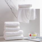 product_image_name-Generic-Absorbent Pure Cotton White Square Towel,  Bath Towel - White-3