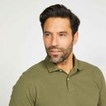 product_image_name-Inesis-Men's Short-sleeved Golf Polo Shirt - Mw500 Khaki-3