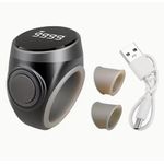 Generic S9 Rechargeable Smart Ring Counter, Black LED Digital Tasbih Clicker Ring for Prayer Counting - image 6