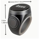 Generic S9 Rechargeable Smart Ring Counter, Black LED Digital Tasbih Clicker Ring for Prayer Counting - image 8