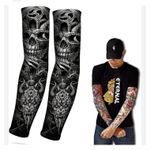 product_image_name-A Design-2pcs Artificial Tattoo Sleeve for Men's T - Shirt - Multicolours -1