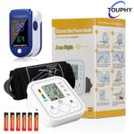 product_image_name-TOUPHY-Blood Pressure Monitor Digital Blood Pressure Monitor for Home Use Digital BP Machine – Gift With Finger Pulse Function-1