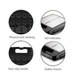 product_image_name-RAF-12 Hole Design Donut Maker Machine, Dual-Sided Heating, With Non-stick Surface, Non-Slip Handle - Black-2