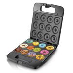 product_image_name-RAF-12 Hole Design Donut Maker Machine, Dual-Sided Heating, With Non-stick Surface, Non-Slip Handle - Black-7