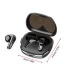 Generic Bluetooth 5.4 TWS True Wireless Earbuds Half In-Ear IPX4 Sweatproof Earphones, Touch Control Dual Ear Call，Hi-Fi Stereo Sound - image 2