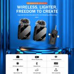 Generic 2-in-1 Wireless Lavalier Microphone, Plug-and-Play Lapel Mic with Noise Reduction for Vlogging & Live Streaming - image 3