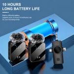 Generic 2-in-1 Wireless Lavalier Microphone, Plug-and-Play Lapel Mic with Noise Reduction for Vlogging & Live Streaming - image 5