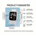 product_image_name-Generic-White Heart Pattern Digital Watch & Accessory Set-2