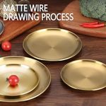 product_image_name-Generic-6-Pack Stainless Steel Plate/gold Round Dinner Plate/fruit Dessert Steak Plate - Gold-3