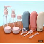 product_image_name-AD-10 in 1 Empty Cosmetics Refill Bottles for Travel - Multicolours-1
