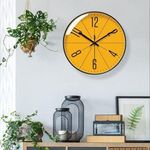 Generic 12 Inch Modern Simple Digital Quartz Wall Clock - Orange - image 2