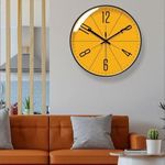 Generic 12 Inch Modern Simple Digital Quartz Wall Clock - Orange - image 4
