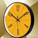 Generic 12 Inch Modern Simple Digital Quartz Wall Clock - Orange - image 7