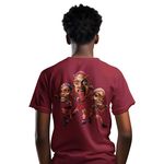 product_image_name-Fashion-Premium Quality - Round Neck - Short Sleeve - T - Shirt – Everyday Comfort - Burgundy-2