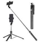 Generic L16 Extra Long 153cm Selfie Stick Tripod with Bluetooth Remote & 360° Rotation - image 2
