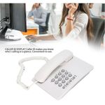 product_image_name-Generic-Adjustable Desktop Corded Landline with Redial Ring - White-1