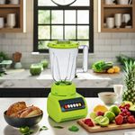 product_image_name-Generic-2 in 1 Portable Electric Blender Juicer With Grinder Cup - 1.5L - 450W - Green-2