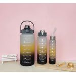 Golden Gradient 3 Piece Water Bottle Set